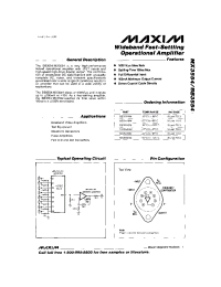 Datasheet BB3554BM manufacturer MAXIM